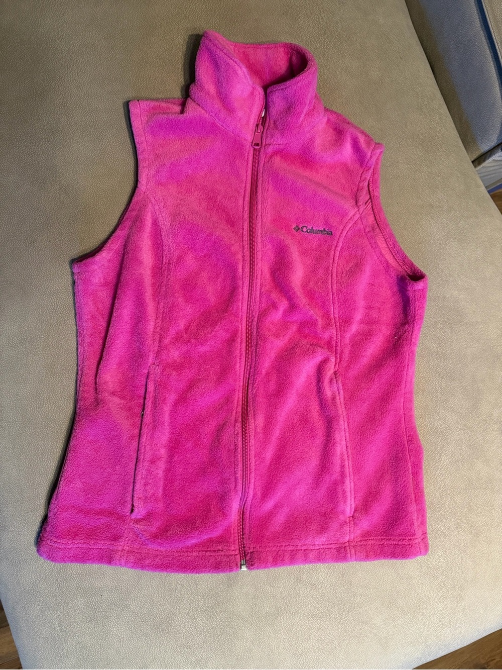 Columbia Women's Pink Fleece Vest - Full-Zip Sleeveless Layer